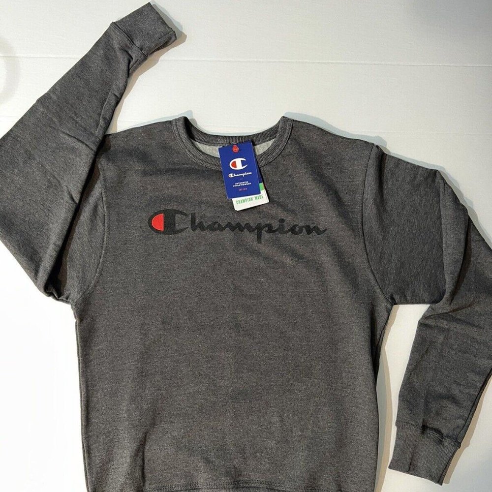 Champion Athletic wear Graphic Crewneck Sweatshirt GF88H-0OC Grey, Size Small